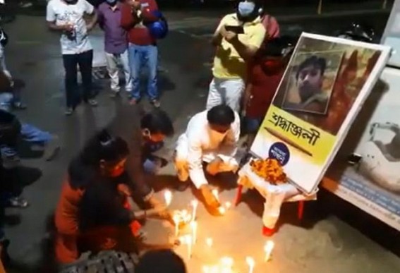 DYFI sought justice to Murdered Journalist Santanu Bhoumik DYFI sought justice to Murdered Journalist Santanu Bhoumik